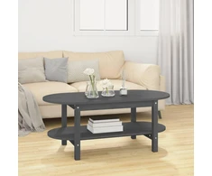 Kavos staliukas, pilkas, 110x55x45cm, pušies medienos masyvas