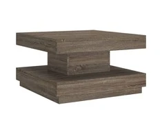 Kavos staliukas, pilkos spalvos, 60x60x35cm, MDF