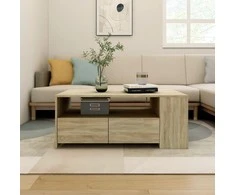 Kavos staliukas, sonoma ąžuolo, 102x55x42cm, apdirbta mediena