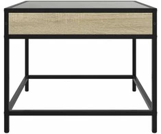 Kavos staliukas su Infinity LED lemputėmis, ąžuolo, 70x50x41cm