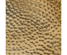 Kavos staliukas, žalvario spalvos, 50x30cm, kaltas aliuminis