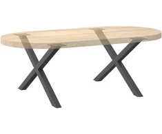 Kavos staliuko kojelės, 2 vnt., antracito spalvos, 70x(42-43) cm, plienas
