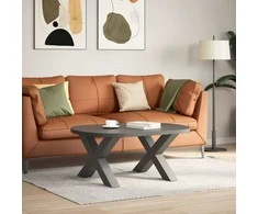 Kavos staliuko kojelės, 2 vnt., antracito, 70x(42-43)cm
