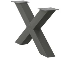 Kavos staliuko kojelės, 2 vnt., antracito, 70x(42-43)cm