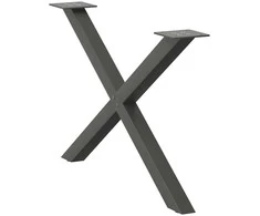 Kavos staliuko kojelės, 2 vnt., antracito spalvos, 70x(42-43) cm, plienas