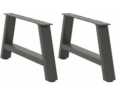Kavos staliuko kojelės, 2 vnt., antracito, 70x(30-31)cm