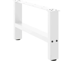 Kavos staliuko kojelės, 2 vnt., balta, 60x(30-31)cm, plienas