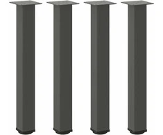 Konsolinio stalo kojos, 4 vnt., antracito spalvos, 72-74 cm, plienas