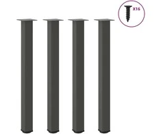 Baro stalo kojos, 4 vnt., antracito spalvos, 100-102 cm, plienas