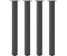 Baro stalo kojos, 4 vnt., antracito spalvos, 100-102 cm, plienas