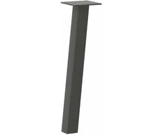 Kavos staliuko kojelės, 4 vnt., antracito spalvos, 30 cm, plienas