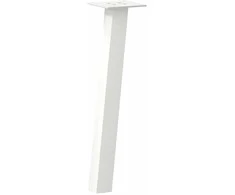 Kavos staliuko kojelės, 4 vnt., baltos, 30 cm, plienas