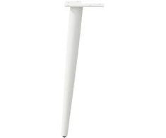 Kavos staliuko kojelės, 4 vnt., balta, 42-43cm, plienas
