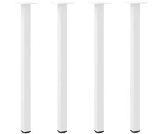 Konsolinio stalo kojelės, 4 vnt., baltos, 72-74 cm, plienas