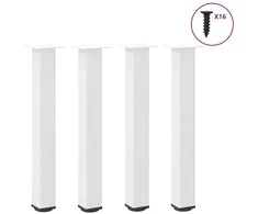 Konsolinio stalo kojelės, 4 vnt., baltos, 72-74 cm, plienas