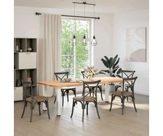 Konsolinio stalo kojelės, 4 vnt., baltos, 72-74 cm, plienas