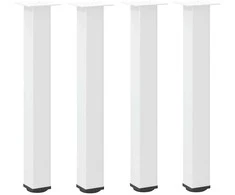 Konsolinio stalo kojelės, 4 vnt., baltos, 72-74 cm, plienas