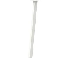 Konsolinio stalo kojos, 4 vnt., baltos, 72 cm, plienas