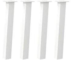 Konsolinio stalo kojos, 4 vnt., baltos, 72 cm, plienas