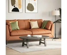 Kavos staliuko kojelės, 2 vnt., antracito spalvos, 40x(30-31) cm, plienas