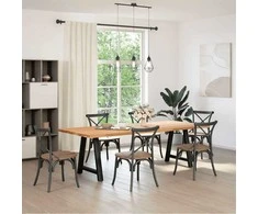Kavos staliuko kojelės, A formos, 2 vnt., juoda, 70x(72-73)cm
