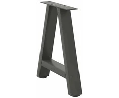 Kavos staliuko kojelės, 2 vnt., antracito spalvos, 50x(42-43) cm, plienas