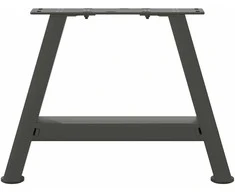 Kavos staliuko kojelės, 2 vnt., antracito spalvos, 40x(30-31) cm, plienas
