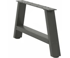 Kavos staliuko kojelės, 2 vnt., antracito spalvos, 60x(30-31) cm, plienas