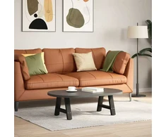 Kavos staliuko kojelės, A formos, 2 vnt., juoda, 30x(30-31)cm