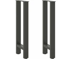 Kavos staliuko kojelės, antracito, 2 vnt., 38x(72-73)cm