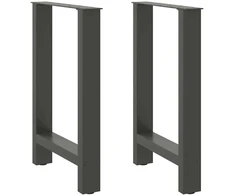 Kavos staliuko kojelės, antracito, 2 vnt., 50x(72-73)cm