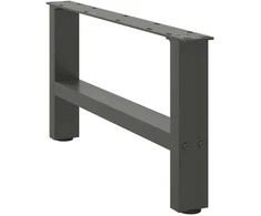 Kavos staliuko kojos, antracito spalvos, 2 vnt., 70x(30-31) cm, plienas