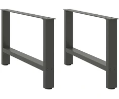 Kavos staliuko kojelės, antracito, 2 vnt., 70x(42-43)cm