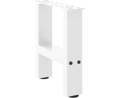 Kavos staliuko kojelės, baltos, 2 vnt., 30x(30-31) cm, plienas