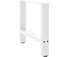 Kavos staliuko kojelės, balta, 2 vnt., 50x(42-43)cm, plienas
