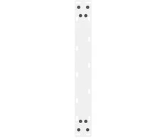 Kavos staliuko kojelės, balta, 2 vnt., 60x(42-43)cm, plienas