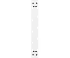 Kavos staliuko kojelės, balta, 2 vnt., 70x(42-43)cm, plienas