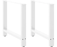 Kavos staliuko kojelės, balta, 2 vnt., 80x(72-73)cm, plienas
