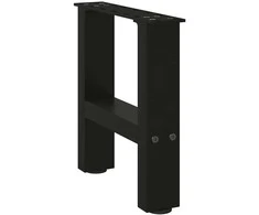 Kavos staliuko kojelės, juoda, 2 vnt., 30x(30-31)cm, plienas