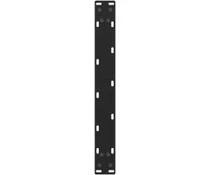 Kavos staliuko kojelės, juoda, 2 vnt., 70x(42-43)cm, plienas