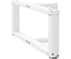 Kavos staliuko kojelės, 2 vnt., baltos, 60x25x(30-31) cm, plienas