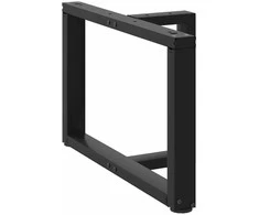 Kavos staliuko kojelės, 2 vnt., juodos, 60x25x(42-43) cm, plienas
