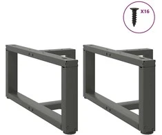 Kavos staliuko kojelės, T formos, 2 vnt., 60x25x(30-31)cm