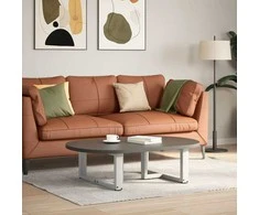 Kavos staliuko kojelės, 2 vnt., baltos, 70x25x(30-31) cm, plienas, T formos