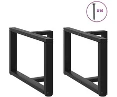 Kavos staliuko kojelės, T formos, 2 vnt., 70x25x(42-43)cm