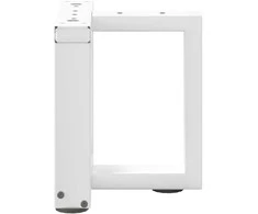 Kavos staliuko kojelės, 2 vnt., baltos, 30x25x(30-31) cm, plienas, T formos