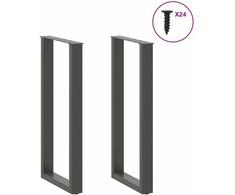 Kavos staliuko kojelės, U formos, 2 vnt., 50x(100-101) cm
