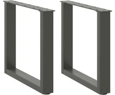 Kavos staliuko kojelės, U formos, 2 vnt., 50x(42-43)cm