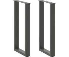 Kavos staliuko kojelės, U formos, 2 vnt., 50x(90-91)cm, plienas