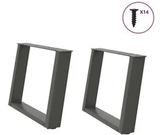 Kavos staliuko kojelės, U formos, 2 vnt., 70x(42-43)cm